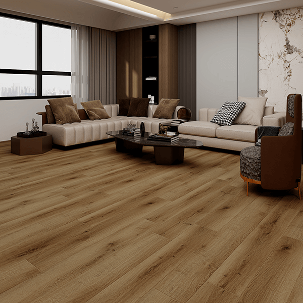 Clever Click Akron Teak Flooring 180mm x 1220mm x 5mm ( Coverage per box 1.76²) image